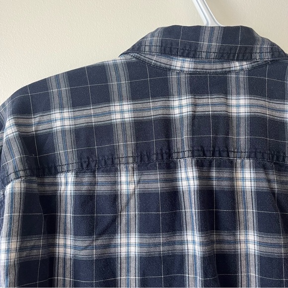 Vintage Eddie Bauer Plaid Button-Down Shirt Men’s Large 100% Cotton Flannel - Picture 11 of 13